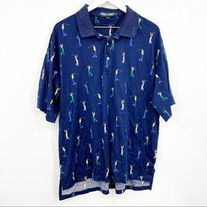 Polo Ralph Lauren Vintage Golf Polo Blue Size XL